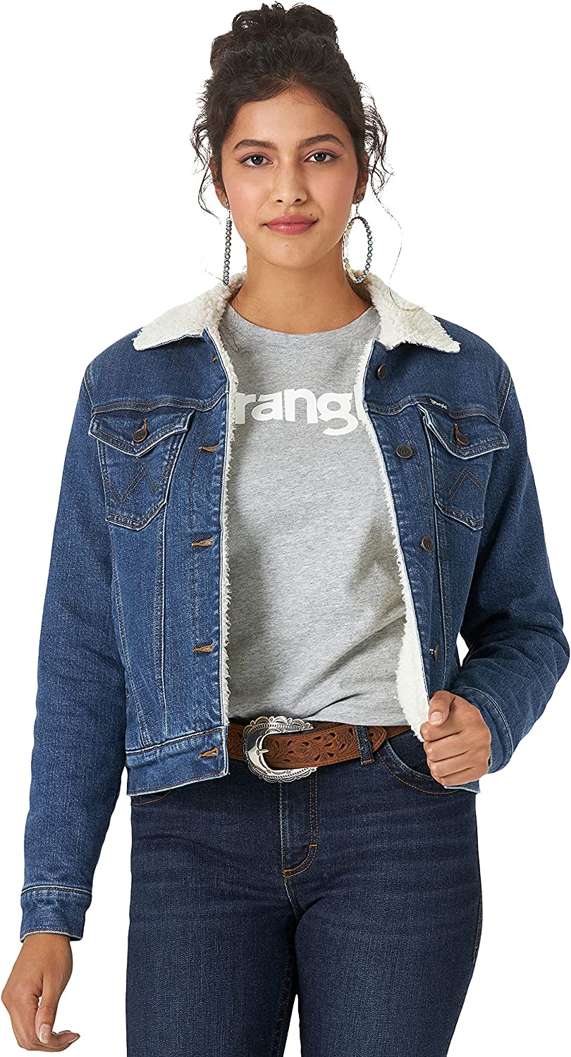 Wrangler Women's Retro Sherpa Lined Jacket