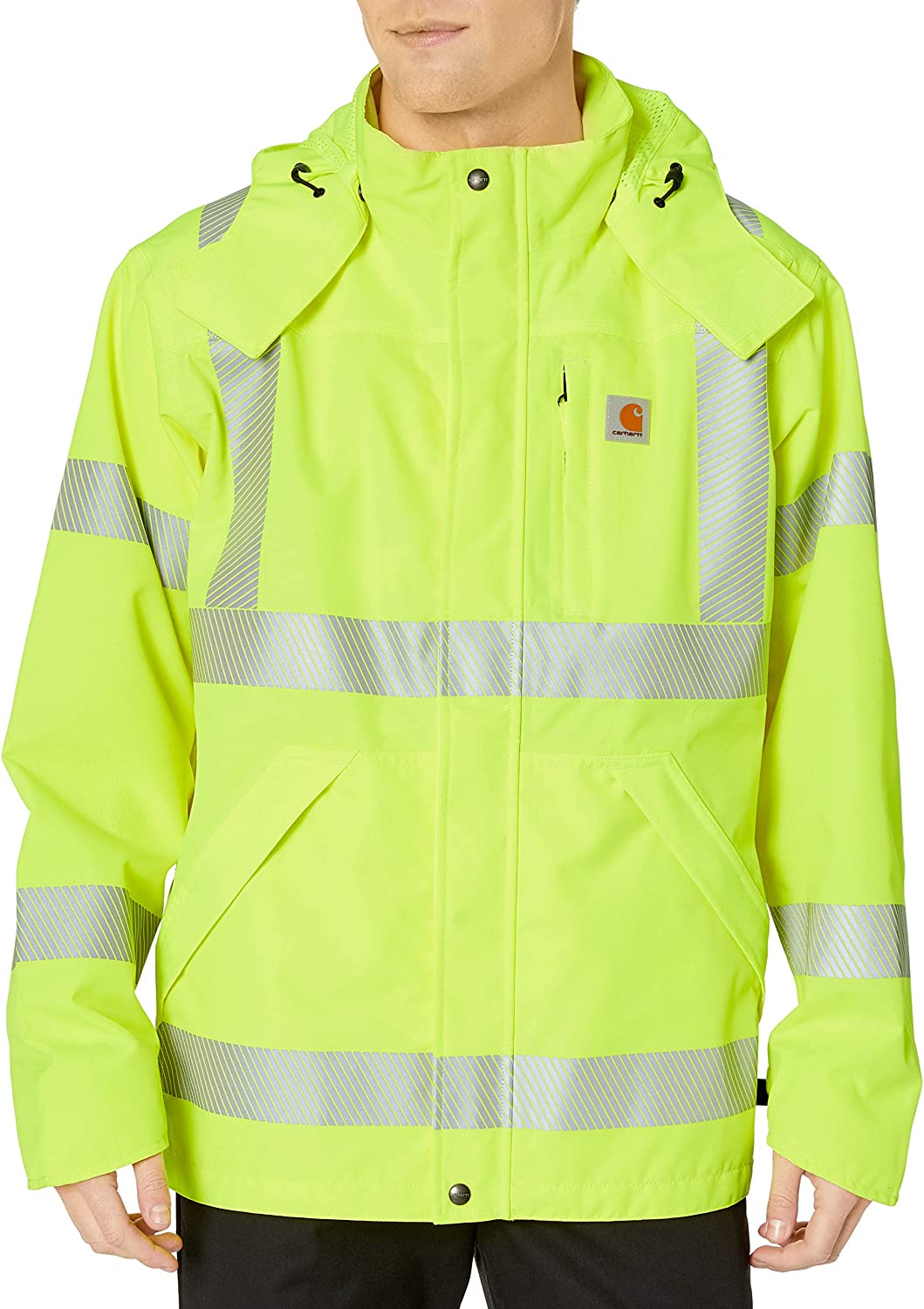 Carhartt Men's High Visibility Class 3 Waterproof Jacket