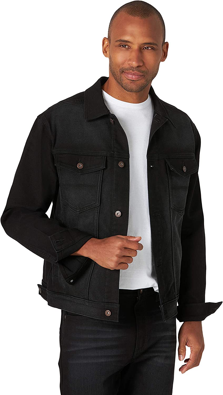 Wrangler Authentics Men's Bonded Fleece Lined Trucker Denim Jacket