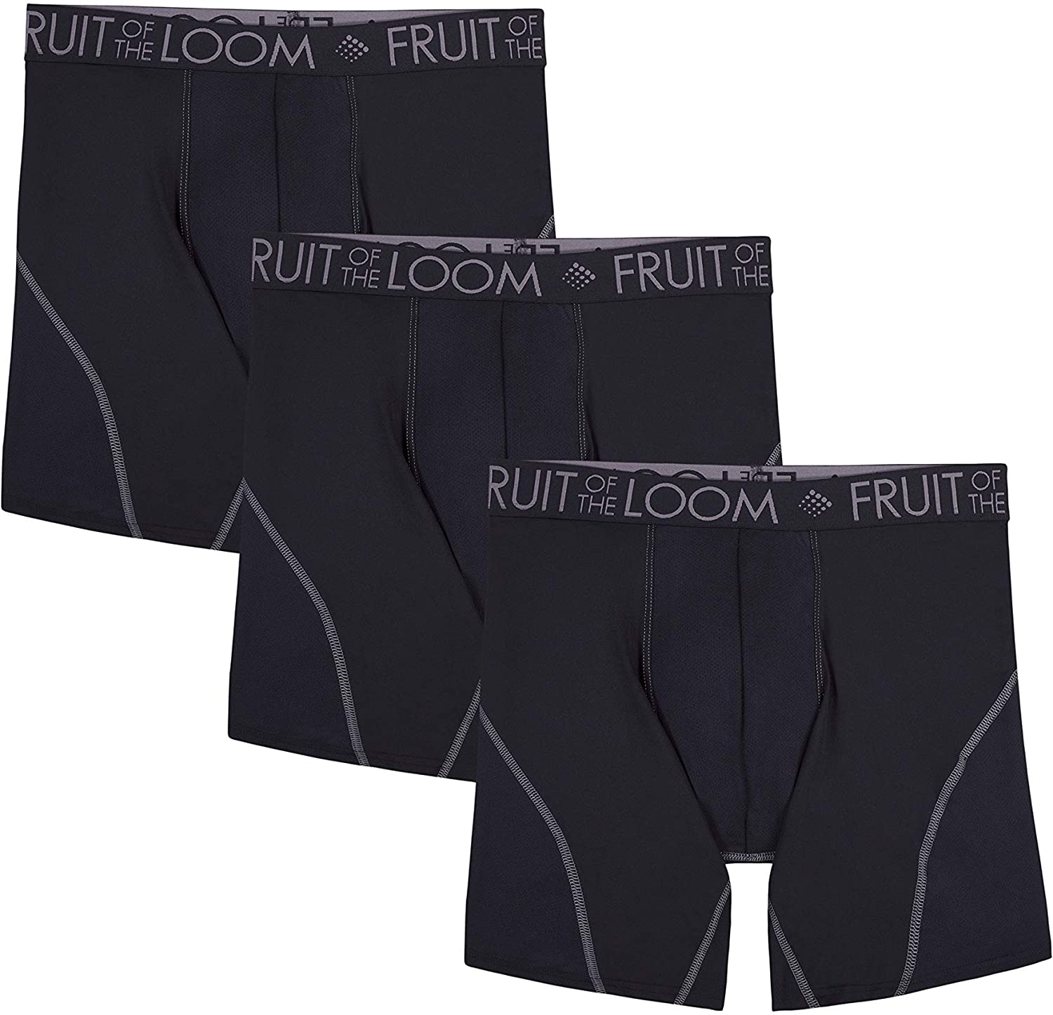 Fruit of the Loom Men's Breathable Boxer Briefs (Regular & Big Man)