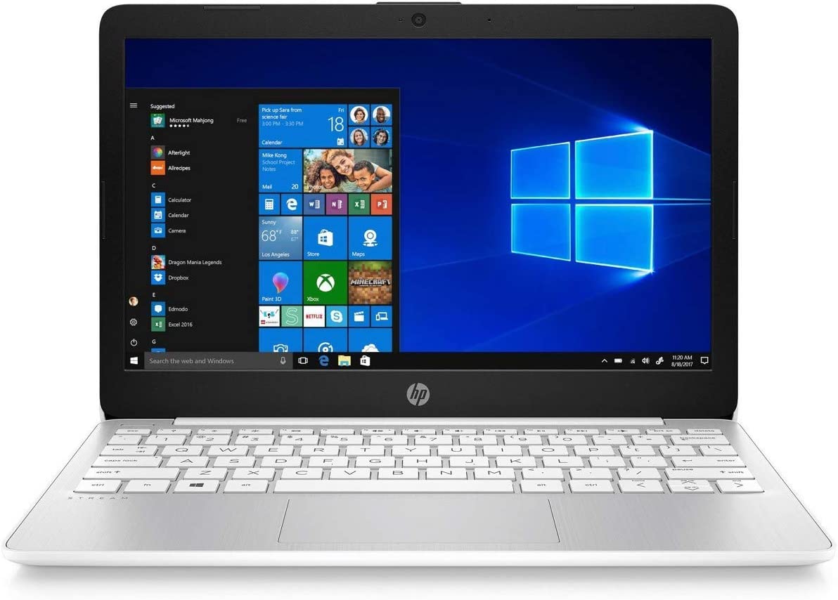 HP Stream Laptop PC 11.6-inch Intel N4000 Quad Core 4GB DDR4 SDRAM 32GB eMMC (Renewed)