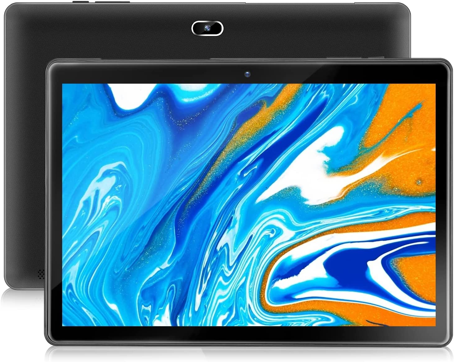 Android 10.0 Tablet 10 inch qunyiCO Y10 (10.1''), 2GB RAM 32GB Storage, 2MP+8MP Dual Camera, Quad-Core Processor, 1280x800 IPS HD Display Screen, Wi-Fi Bluetooth 5000mAh, GMS Certified Black