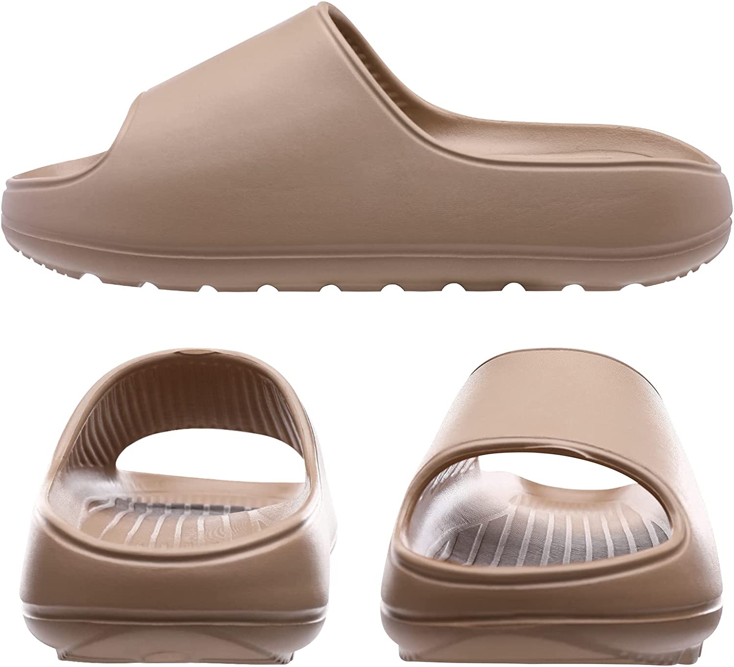 Beslip Platform Slide Sandals for Women Men Lightweight Open Toe Shower Shoes