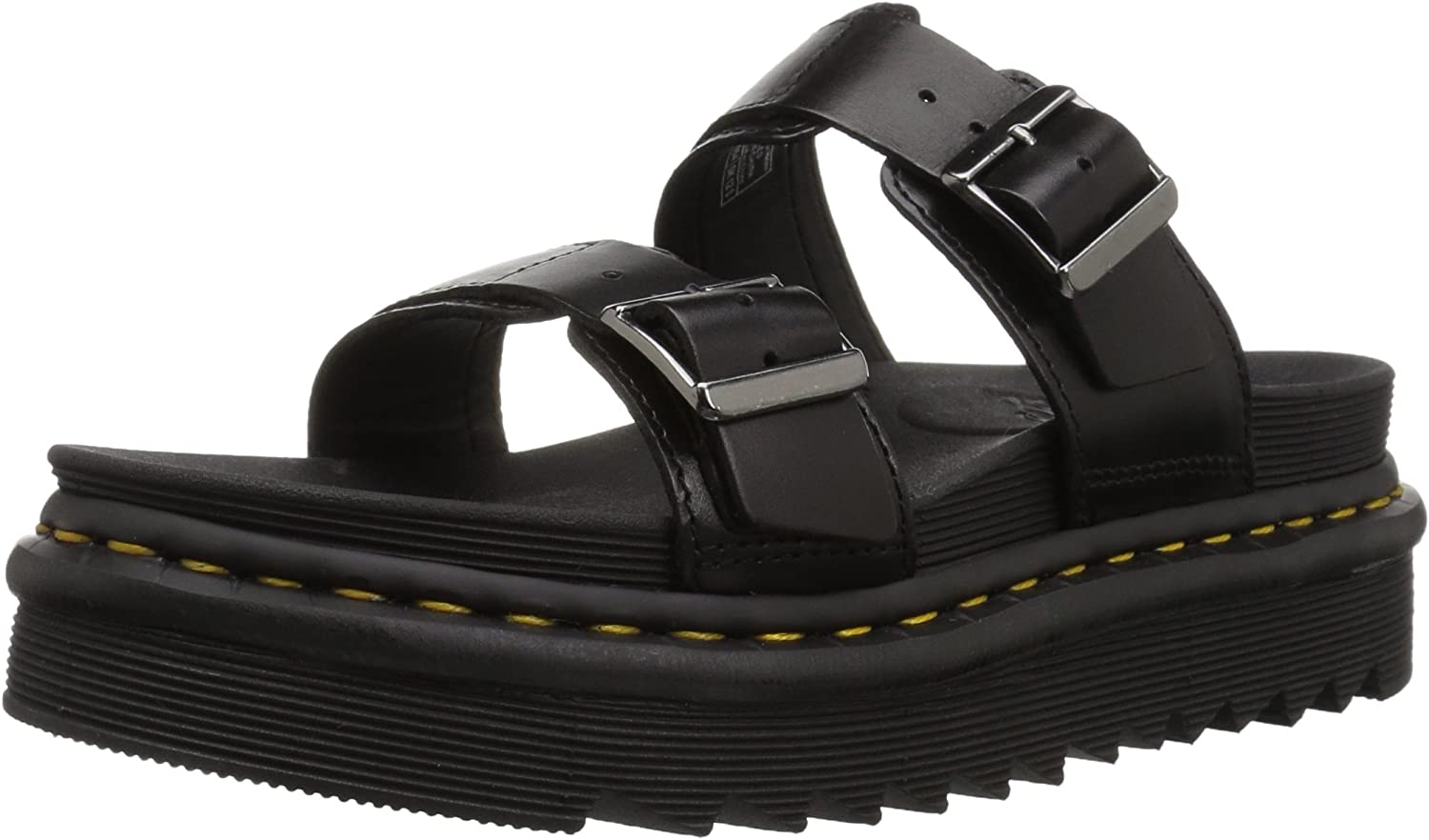 Dr. Martens Unisex-Adult Myles Black Brando Sandal