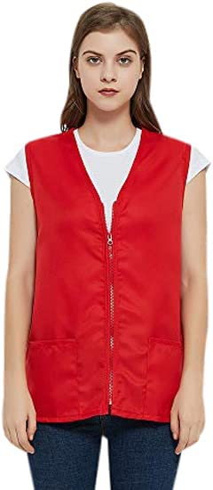 TopTie Adult Volunteer Activity Vest Supermarket Uniform Vests Clerk Workwear