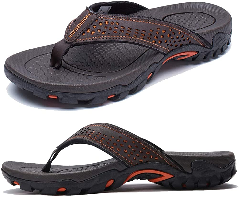 KIIU Mens Thong Sandals Indoor and Outdoor Beach Flip Flop