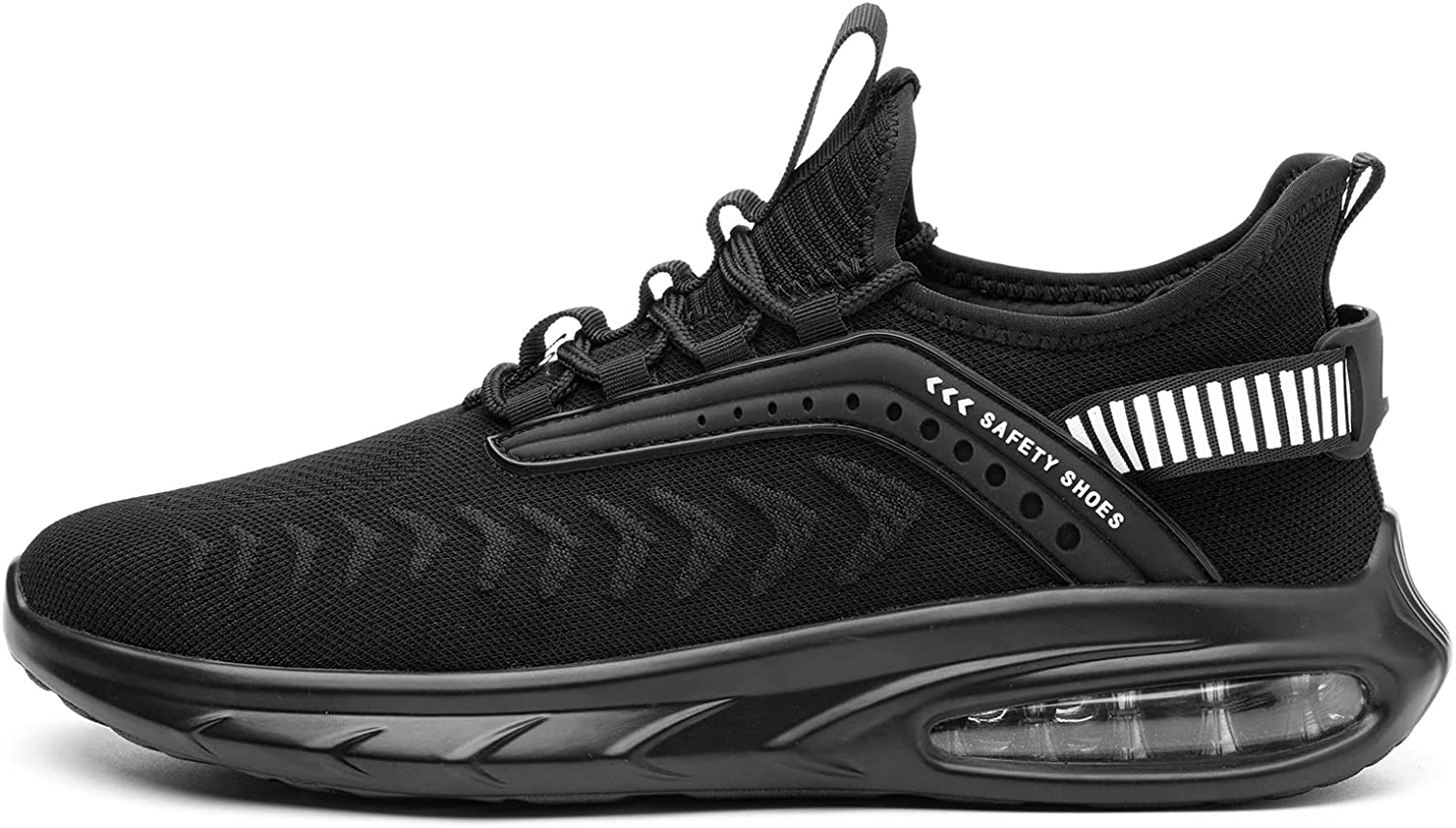 Steel Toe Shoes for Men Work Women Lightweight Air Cushion Sneakers Slip Resistant Safety Work Boots Indestructible Shoe