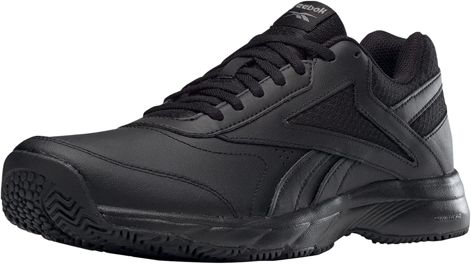 Reebok Men's Work N Cushion 4.0 Walking Shoe, Black/Cold Grey