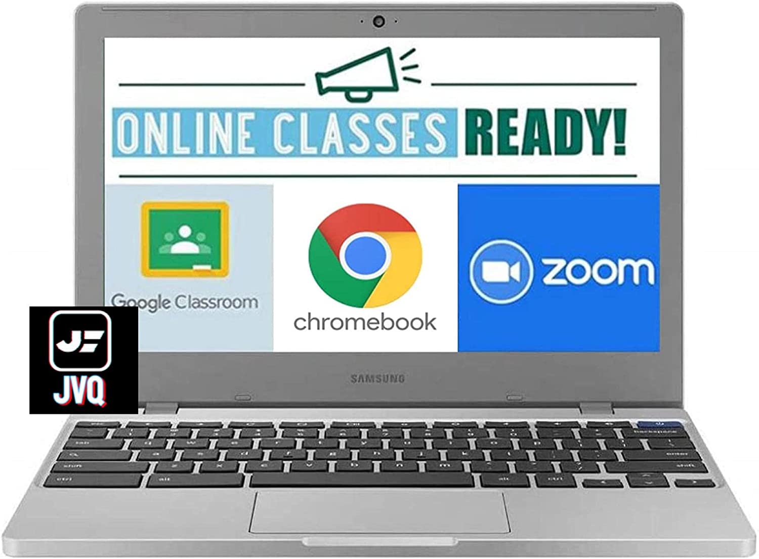 2022 Newest Samsung Chromebook 4 11.6” Laptop Computer for Business Student, Intel Celeron N4020(Up to 2.8GHz), 4GB RAM, 32GB eMMC, Webcam, WiFi, Bluetooth, USB Type-C WiFi, Chrome OS, Silver+JVQ MP