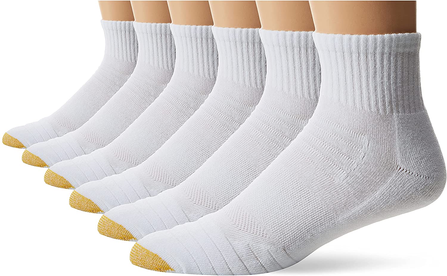 Gold Toe Men's Tech Quarter Socks, 6-Pairs