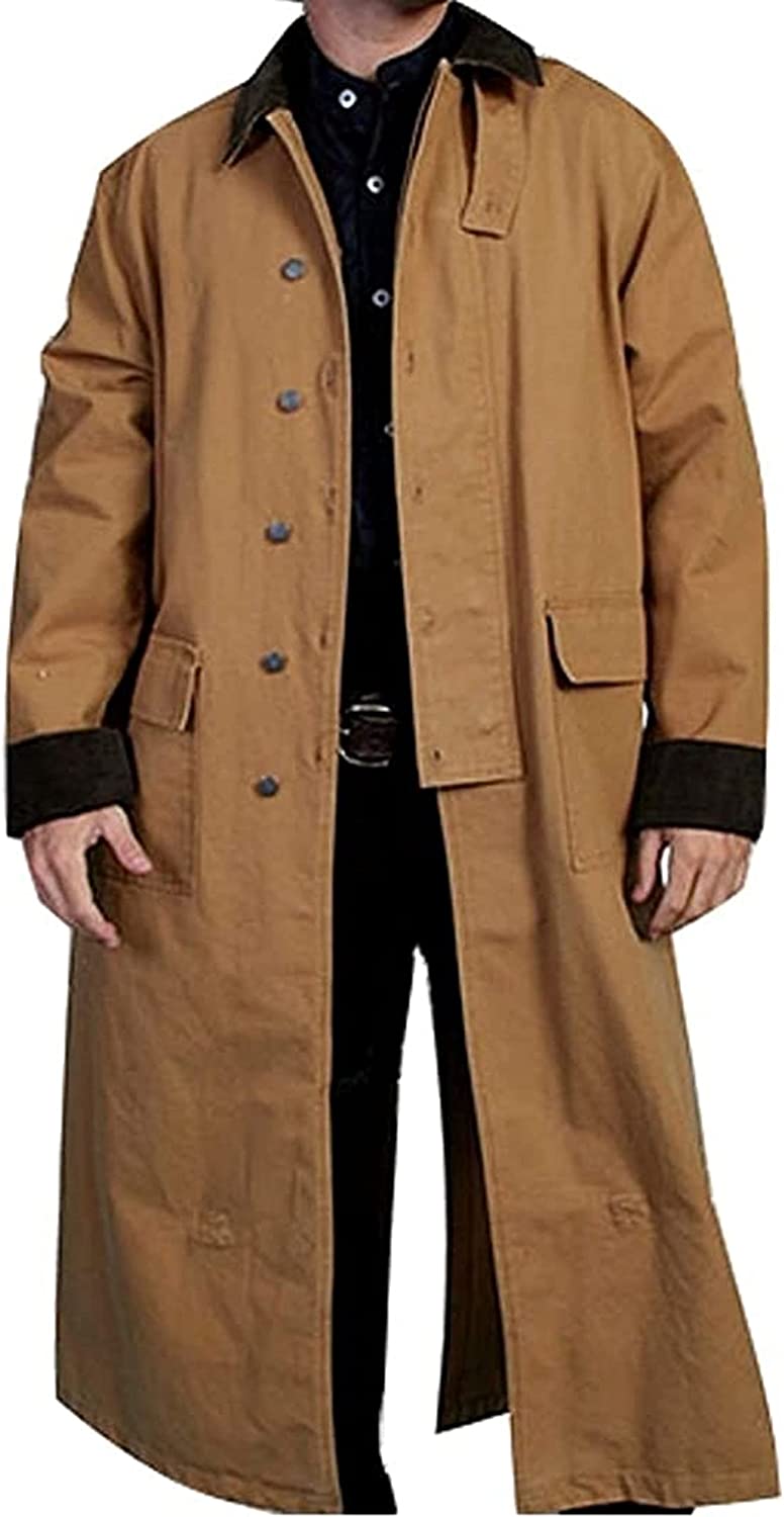 Scully Rangewear Men's Long Canvas Duster