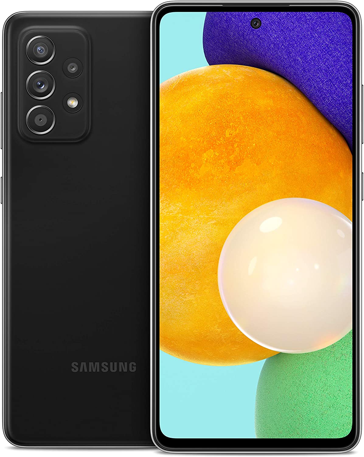 SAMSUNG Galaxy A52 5G Cell Phone, Factory Unlocked Android Smartphone, 128GB, 64MP Camera, Game Booster, 6.5” Infinity-O Full HD+ Display Screen, Long Battery Life, US Version, Black