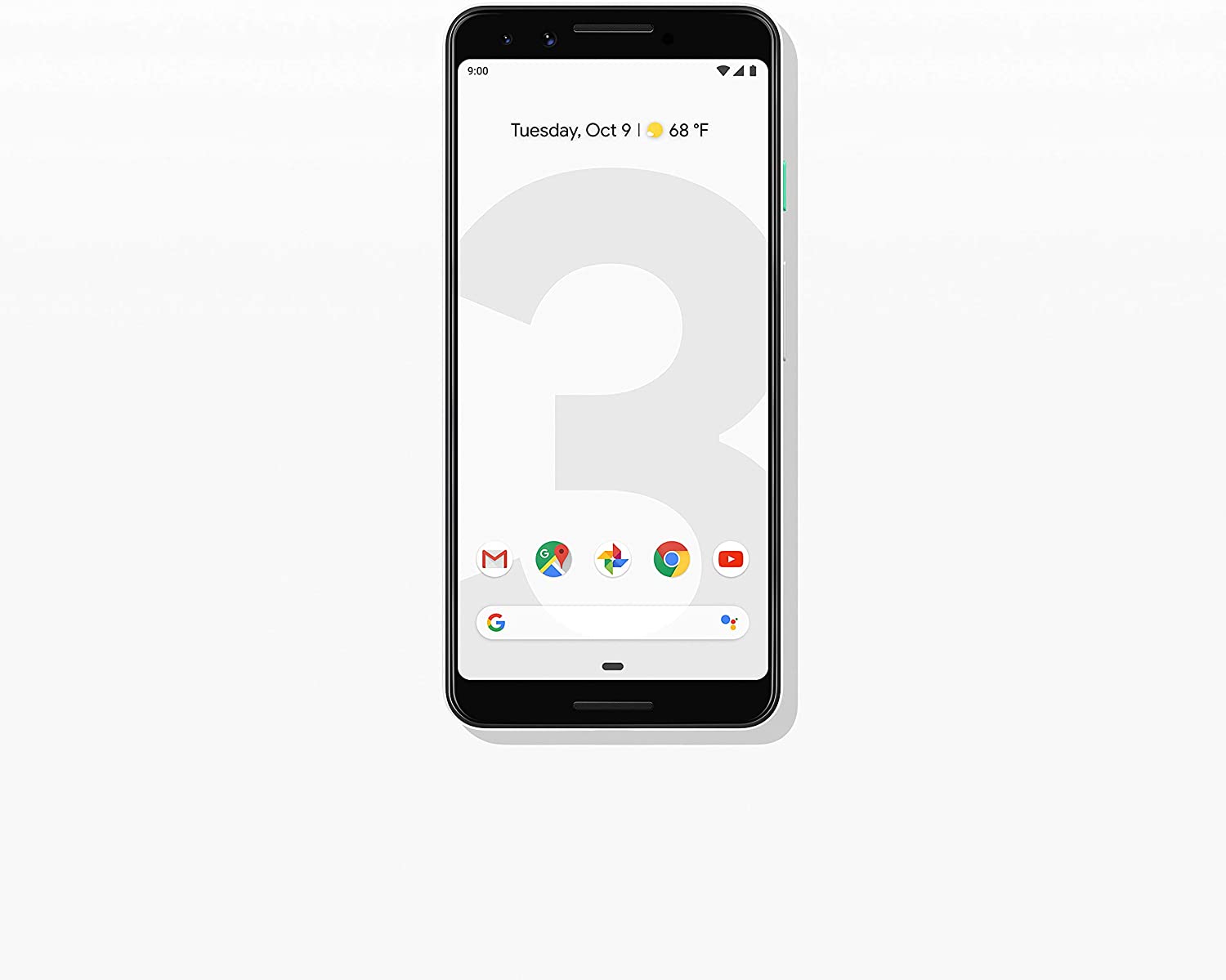 Google - Pixel 3 with 64GB Memory Cell Phone (Unlocked) - Clearly White