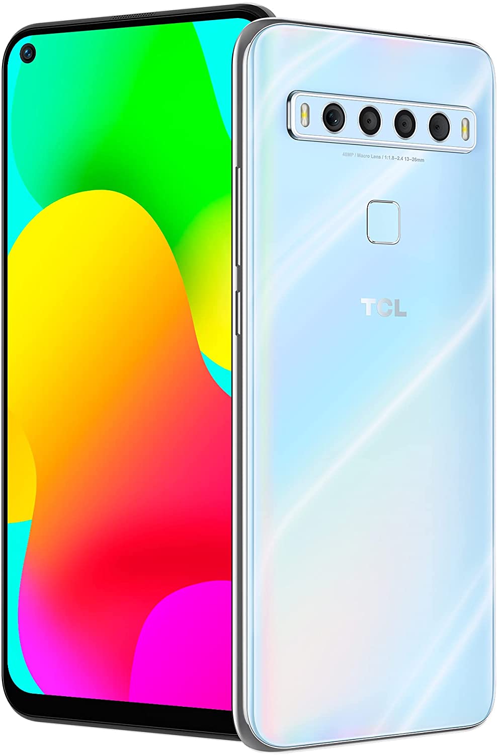 TCL 10L, Unlocked Android Smartphone, 256GB+6GB RAM Android Phone,6.53" FHD Cell Phone, 48MP Quad Rear Camera System, 4000mAh Verizon Phone Mobile Phone Large Storage, Arctic White