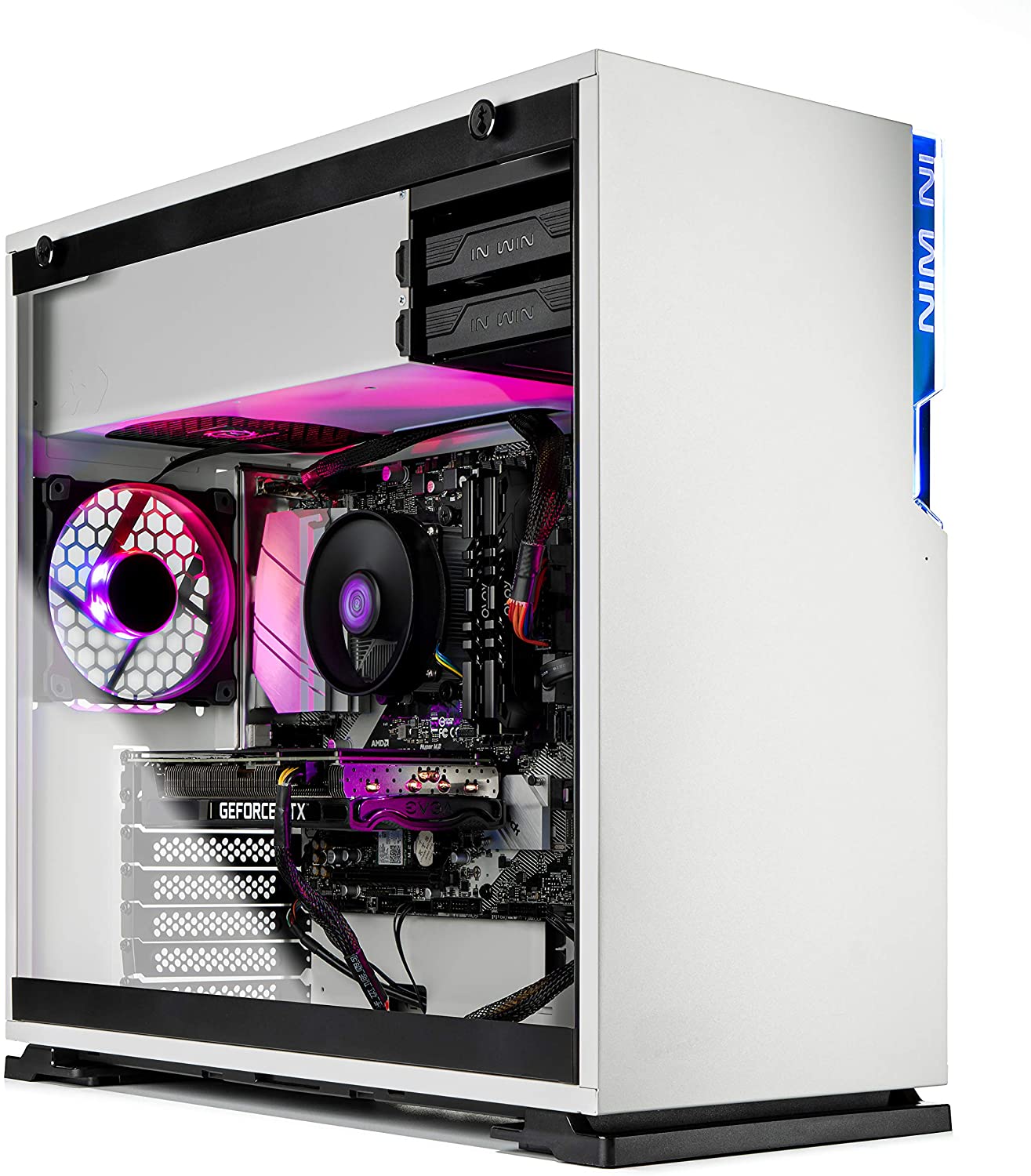 Skytech Shiva Gaming PC Desktop - AMD Ryzen 5 5600X 3.7GHz, RTX 3070 8GB GDDR6, 16GB DDR4 3200, 1TB NVMe SSD, 650W Gold PSU, AC WiFi, Windows 10 Home
