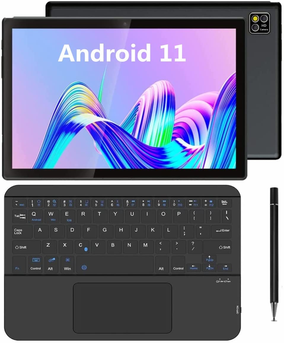 Tablet 10 Inch Android Tablet, BNHGK Android 11 Tablet SIM 4G LTE + 5G WiFi Cellular Google Tablets Computer with 6GB RAM 128GB ROM Storage, 5MP Camera, 7000mAh Long Battery Life (Newest 2022)