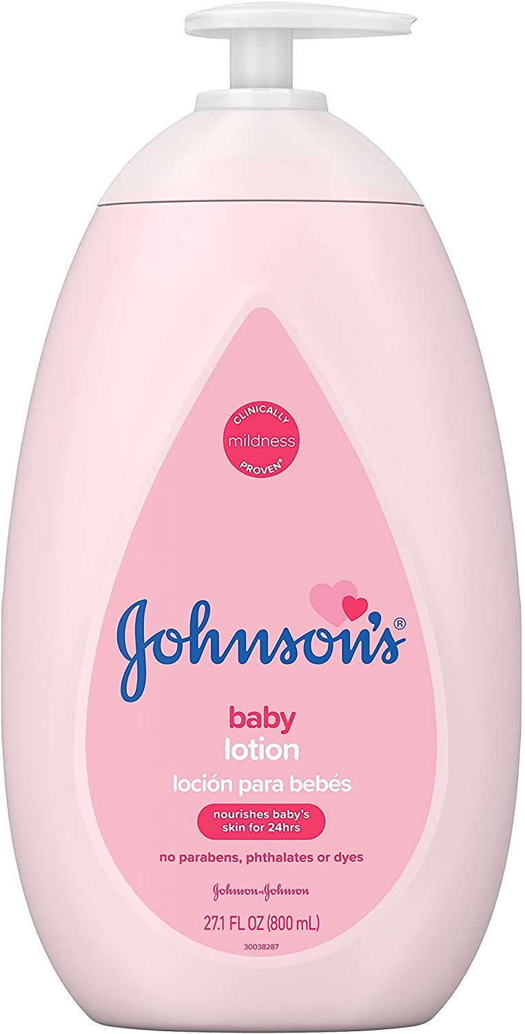 Johnson's Moisturizing Pink Baby Lotion with Coconut Oil, 27.1 fl. oz