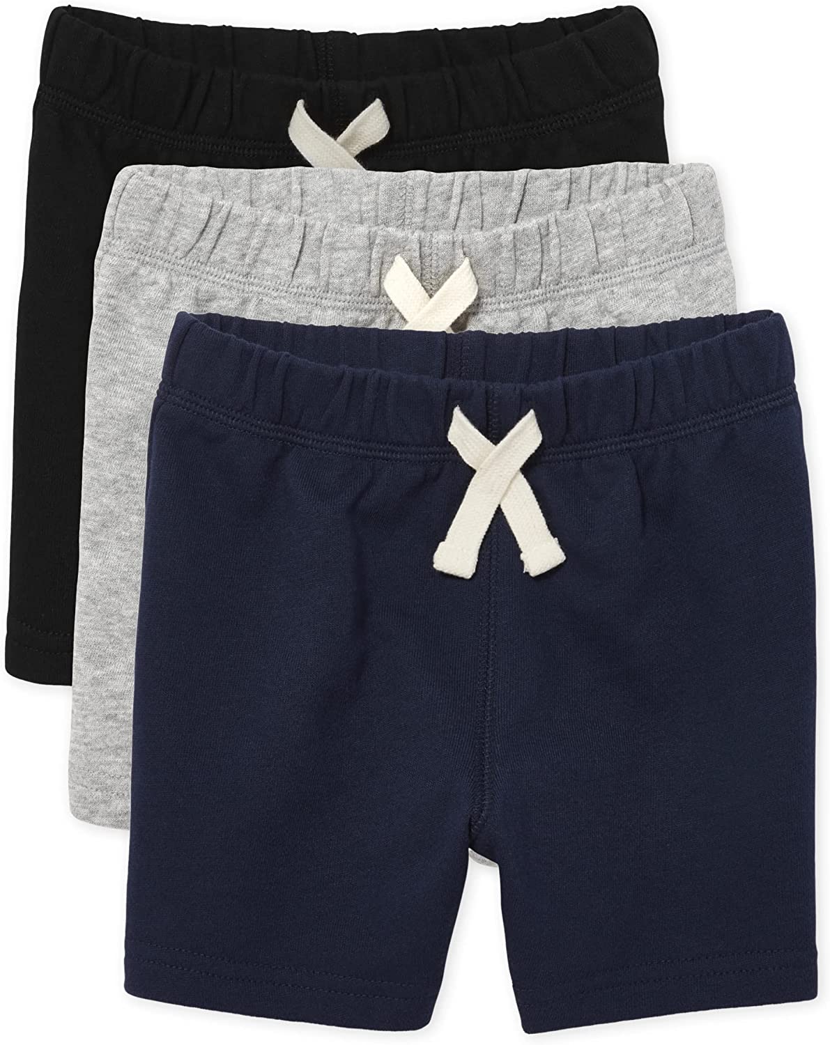 The Children's Place Baby 3 Pack and Toddler Boys French Terry Shorts