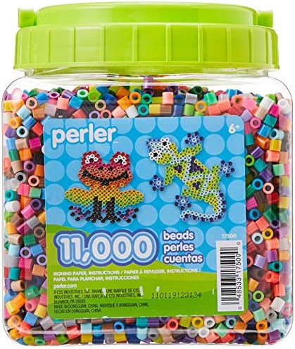 Perler Beads Assorted Multicolor Fuse Beads for Kids Crafts, 11000 pcs