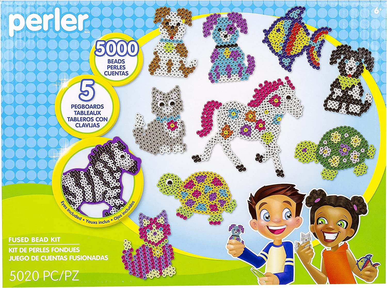 Perler Pet Parade Deluxe Fuse Bead Craft Activity Kit, 5020 pcs