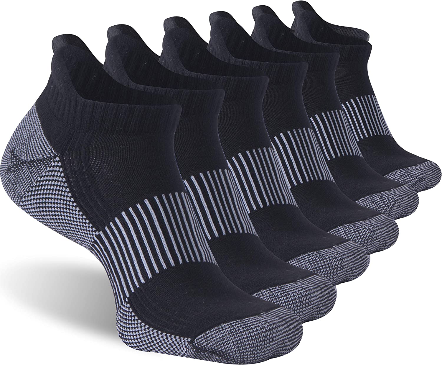 Womens Running Copper Socks,Dsource Cushion Thin Summer No Show Ankle Cycling Performance Athletic Crew Sports Socks 6 Pairs