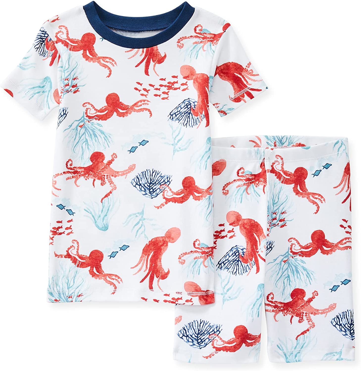 Burt's Bees Baby Baby Boys' Pajamas, Tee and Pant 2-Piece Pj Set, 100% Organic Cotton