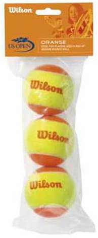 WILSON Sporting Goods Youth Tennis Balls - US Open Orange, Single Can (3 Balls),WRT1373