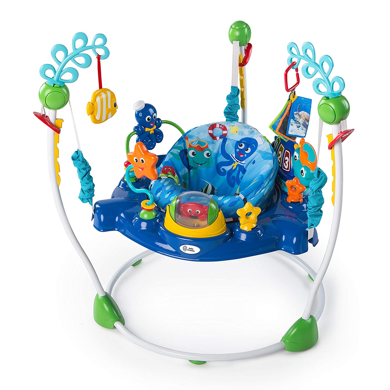Baby Einstein Neptune's Ocean Discovery Activity Jumper, Ages 6 months +, Multicolored, 32 x 32 x 33.13"