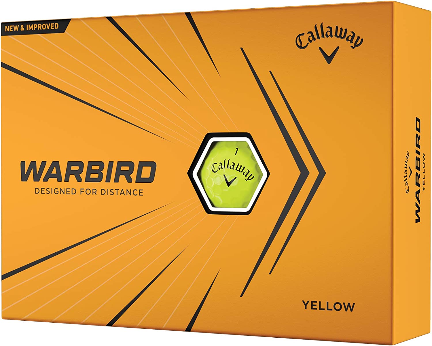 2021 Callaway Warbird Golf Balls, Yellow