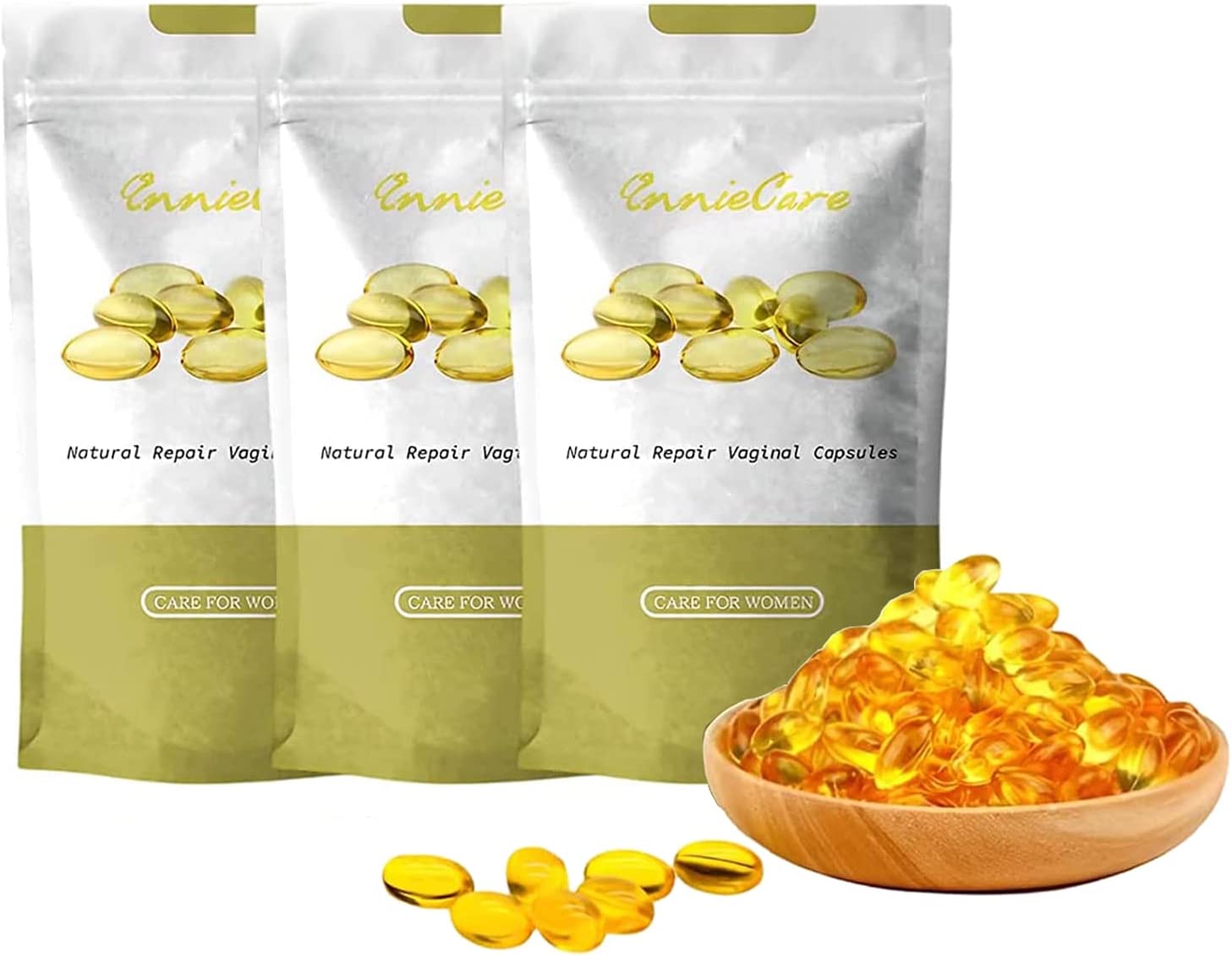 Koconh AnnieCare Instant Anti-Itch Detox Slimming Products, AnnieCare PRO Instant Itching Stopper & Detox and Slimming & Firming Repair & Pink and Tender Natural Capsules (3 PCS)