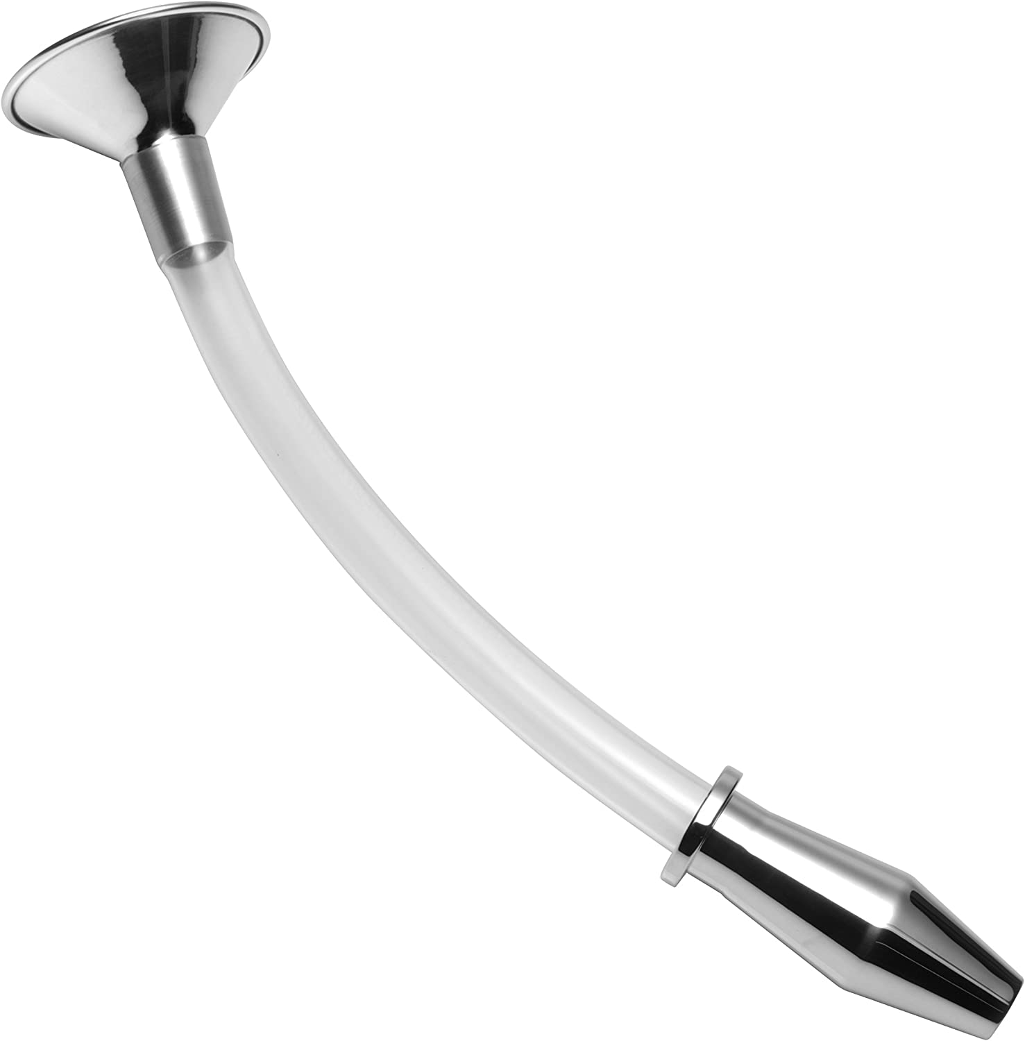 Stainless Steel Ass Funnel with Hollow Anal Plug