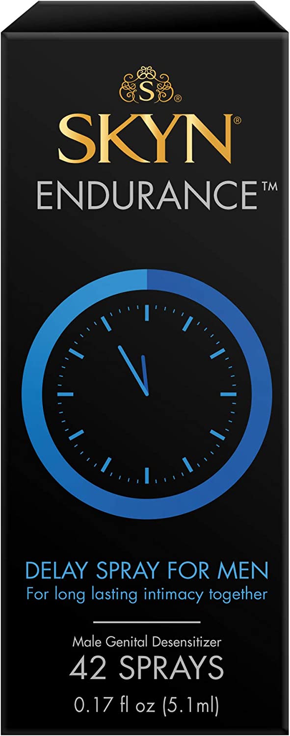 SKYN Endurance Delay Spray – 0.17 fl. oz, 42 sprays – Delay Spray for Men with Lidocaine for Long-Lasting Intimacy​