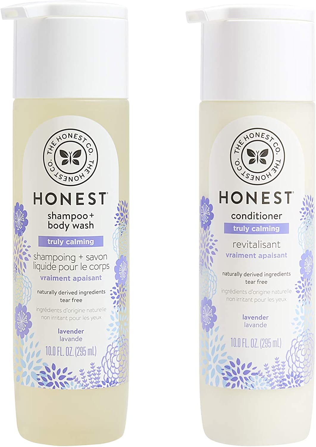 The Honest Company Calm Shampoo + Body Wash and Conditioner Duo Lavender - 10.0 Fl Oz, 10.0 Fl Oz