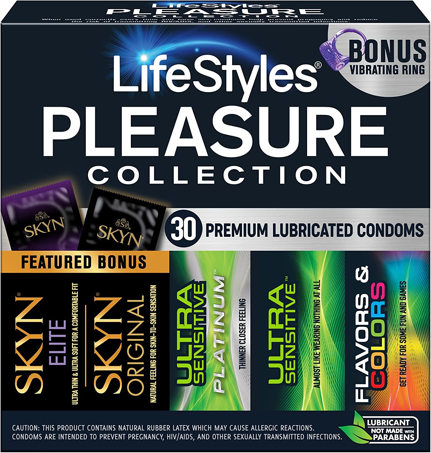 Lifestyles Pleasure Collection, 30 Condoms