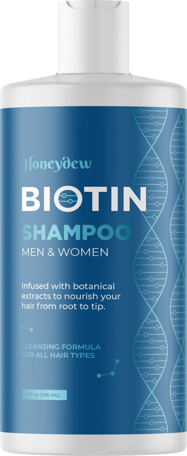 Biotin Hair Shampoo for Thinning Hair - Volumizing Biotin Shampoo for Men and Womens Dry Damaged Hair - Sulfate Free Shampoo with Biotin and Moisturizing Essential Oils over 95% Natural Derived