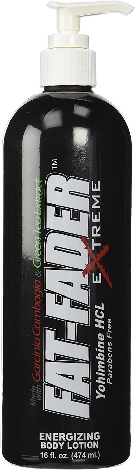 Fat-Fader Extreme Advanced Cellulite Body Firming Cream and Anti-Fat Formula - 16 fl oz Pump w Yohimbine hcl, Green Tea and Vitamin-C