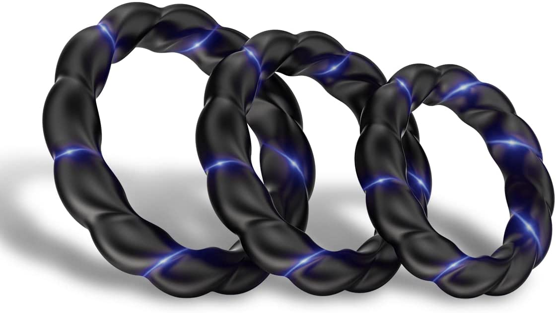 Silicone Penis Ring Set, Cock Rings for Sex Men Erectiom Ring / Premium Stretch Longer Harder Stronger Erection Soft Silicone Penis Ring Cock Ring Set for Men Or Couples