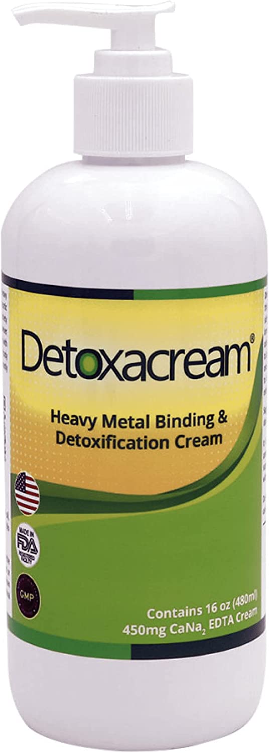 Detoxacream EDTA Heavy Metal Detox Cream - 16oz Pump