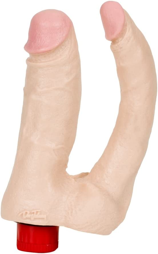 Doc Johnson The Naturals Vibro Double Penetrator, Red, 1 Pound