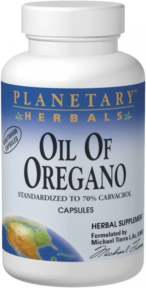 Planetary Herbals Oil of Oregano, May Provide Support To The Immune System,60 Vegetarian Capsules