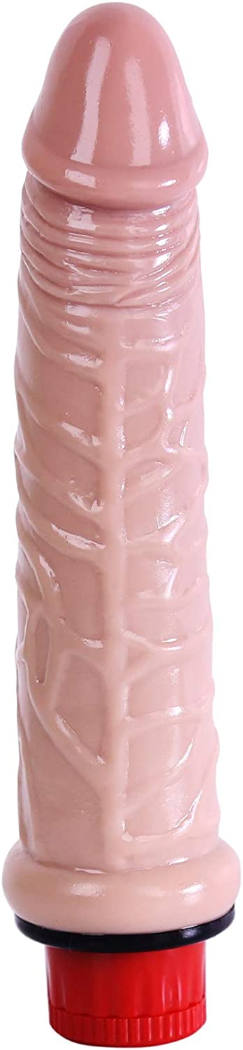 pure love Realistic Penis Vibrating Dildo Dong, Adult Sex Toy, Flesh Color, Fresh, 6"