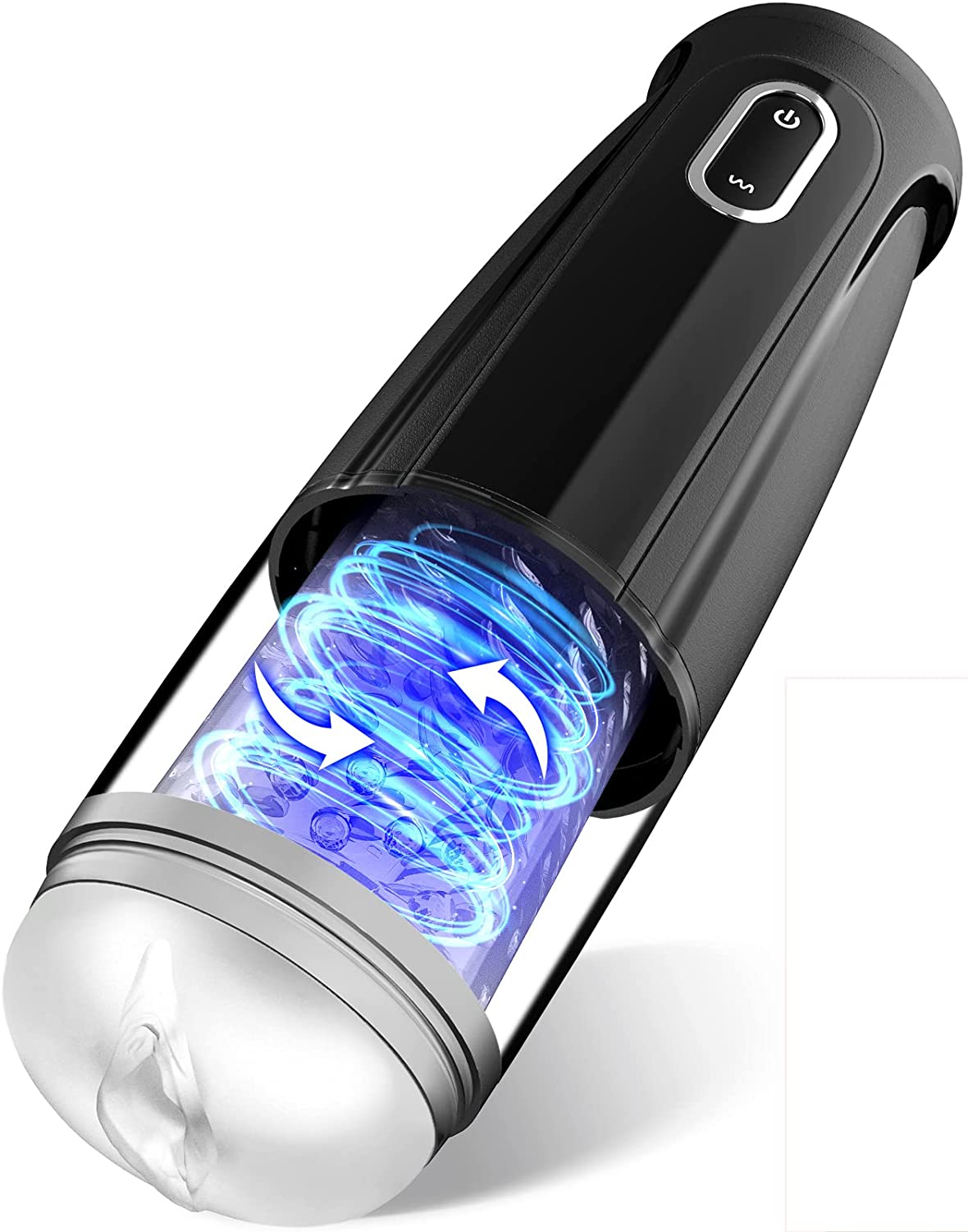 Male Masturbator Electric Automatic Vibration Masturbation Cup with 10 Powerful Thrusting Rotating Modes and 3D Realistic Vagina Pussy Stroker Oral Masturabator Sex Toys for Man