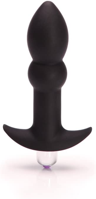 Tantus Sex/Adult Toys Perfect Plug Plus Vibrating Butt Plug - 100% Ultra-Premium Flexible Silicone Glossy Prostate Massager, Waterproof, Anal Stimulation, Pleasure for Men, Women, Couples - Black