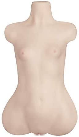 Male Masturbator Sex Doll Adult Sex Toy for Men Masturbation TPE Safe Silicone Sex Doll Life-Sized for Fun (6.2kg)(S, White)